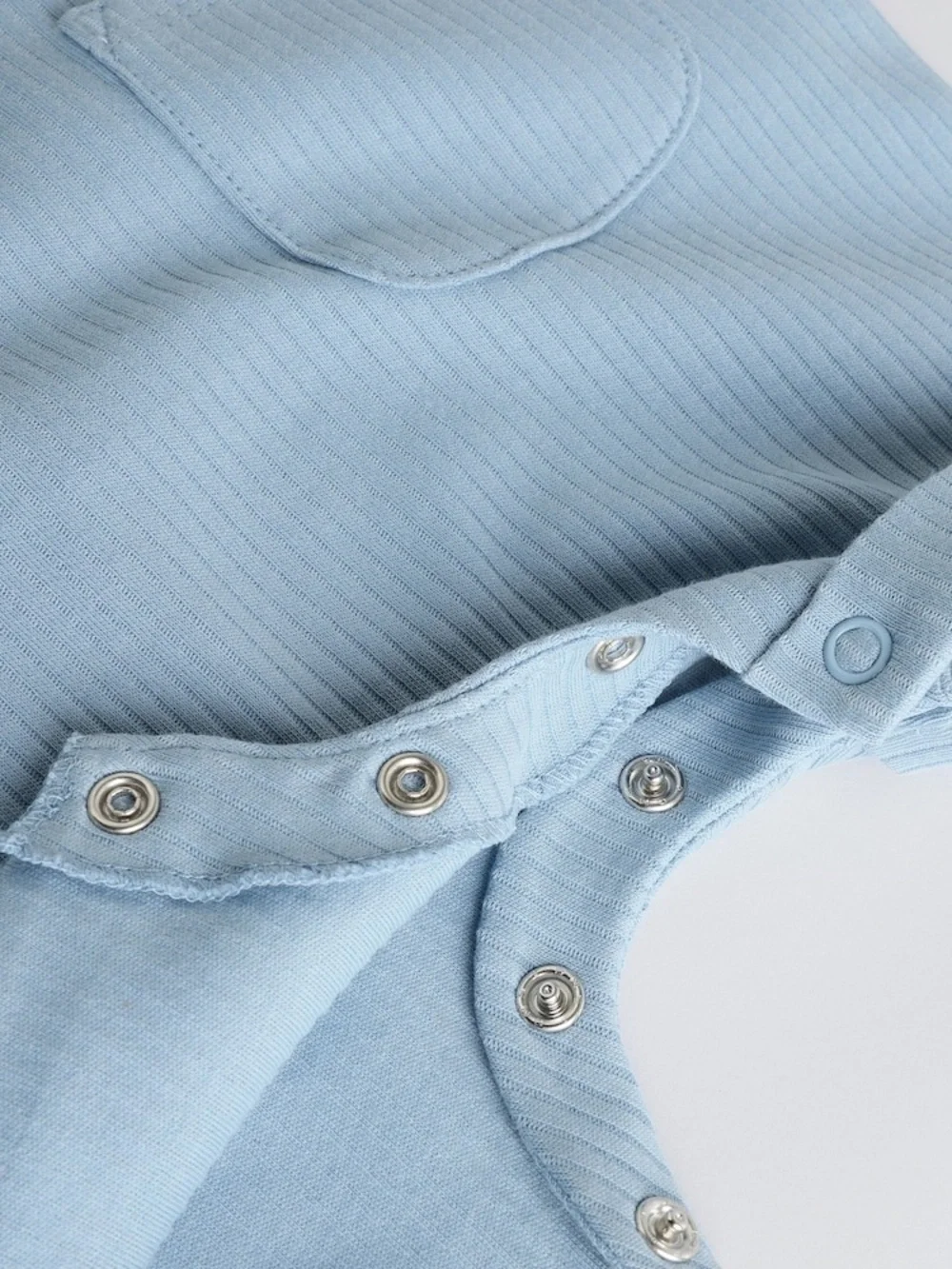 Next Blue Grandad Button Neck Baby Rompers 4 Pack- NWT- Up to 3mths
